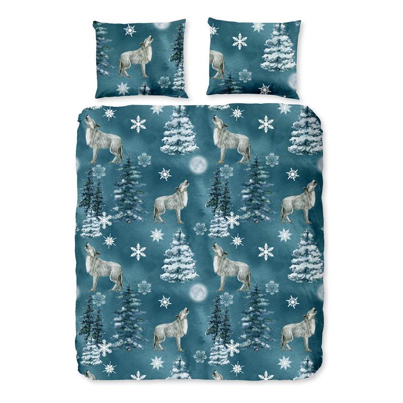 Good Morning Midnight flanel dekbedovertrek