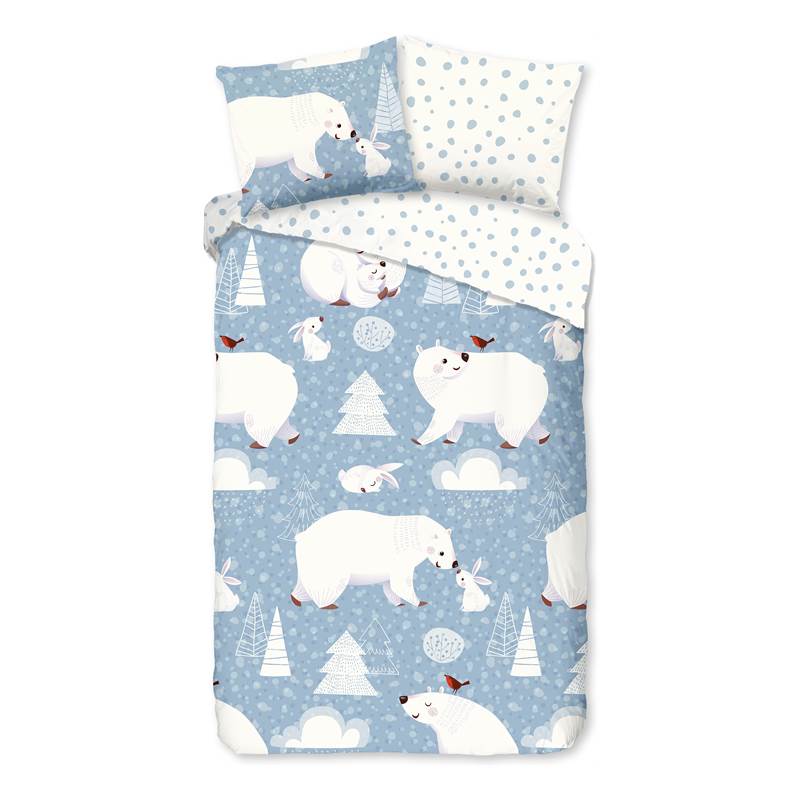 Good Morning Northpole flanel dekbedovertrek