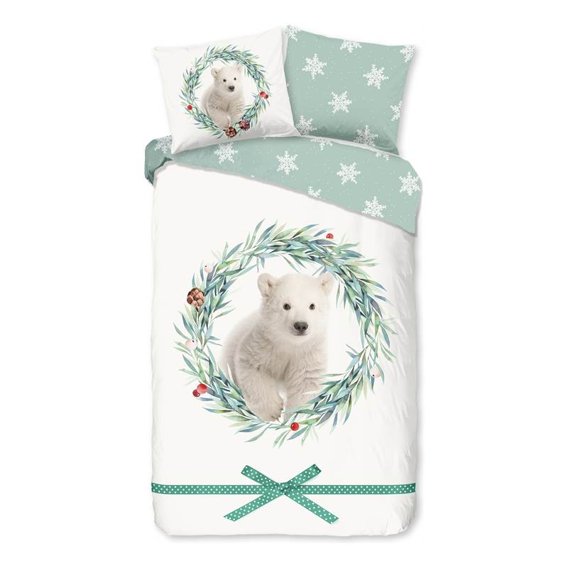Good Morning Icebear flanel dekbedovertrek