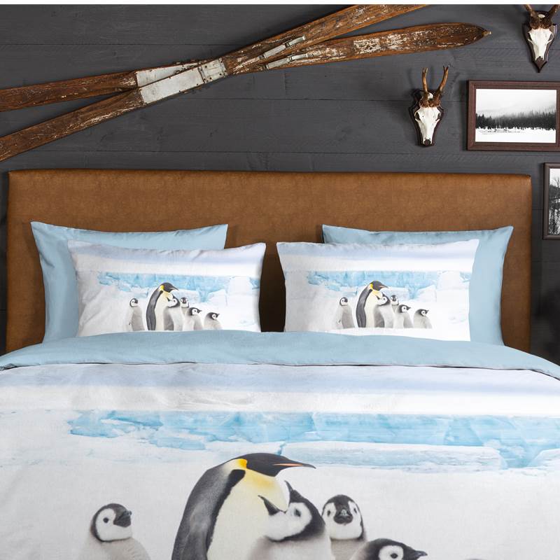 Good Morning Penguin flanel dekbedovertrek