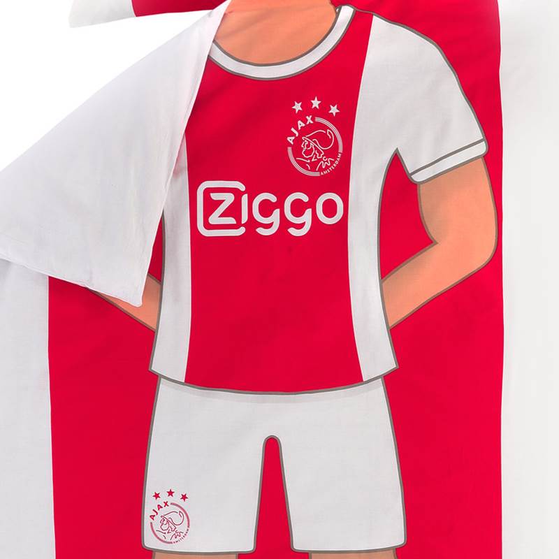 Collectief concept Voorouder Ajax Speler dekbedovertrek - Rood - Smulderstextiel.be