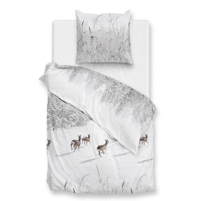 Zohome Snowy flanel dekbedovertrek