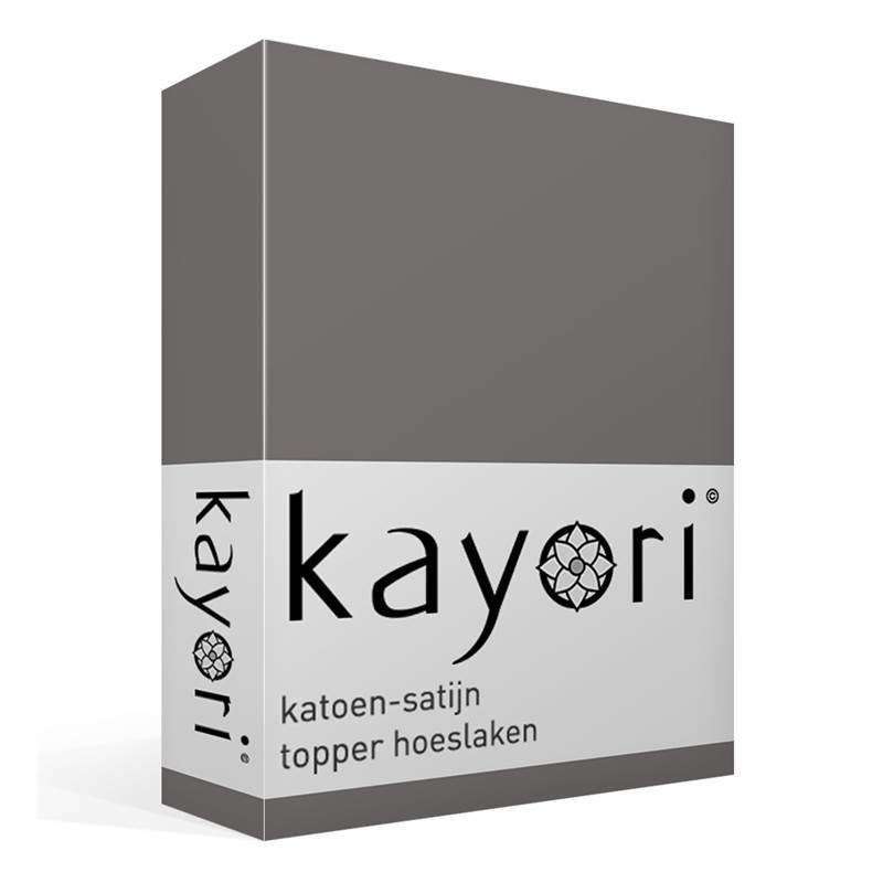 Kayori Edo katoen-satijn topper hoeslaken