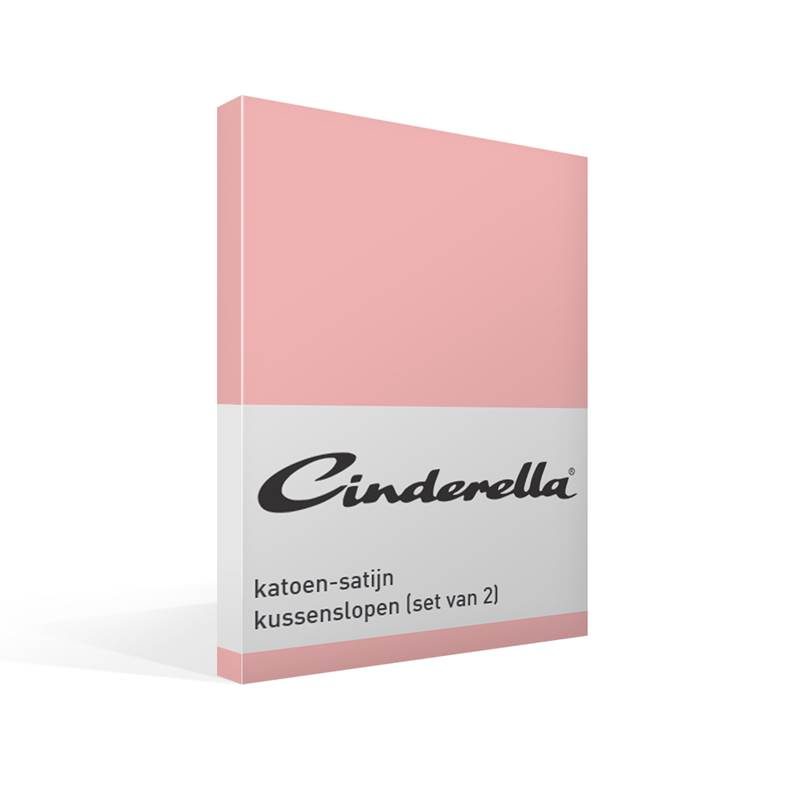 Cinderella katoen-satijn kussenslopen (set van 2)