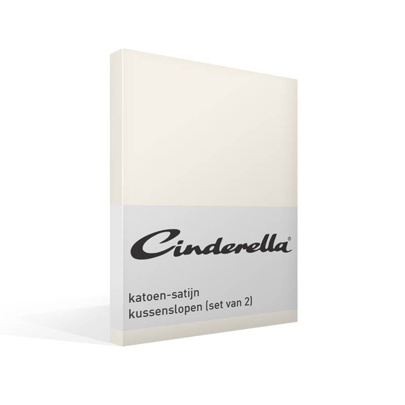 Cinderella katoen-satijn kussenslopen (set van 2)