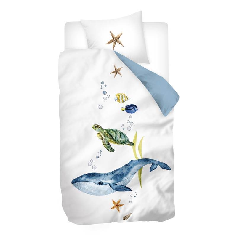 Snoozing Tavion flanel dekbedovertrek