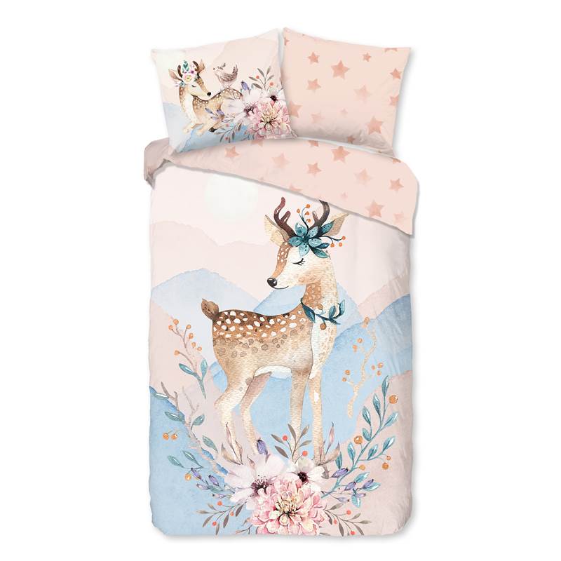 Good Morning Josy flanel dekbedovertrek