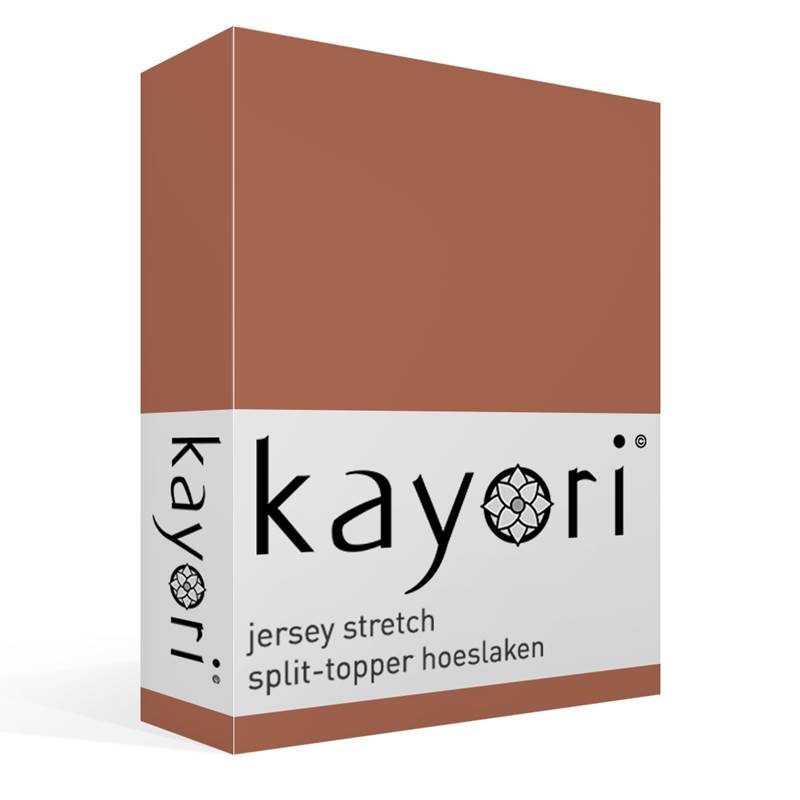 Kayori Shizu jersey stretch split-topper hoeslaken