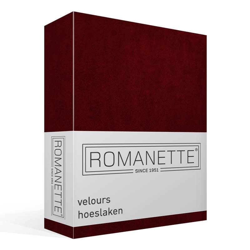 Ondeugd visie breedtegraad Romanette velours hoeslaken - Bordeaux - Smulderstextiel.be