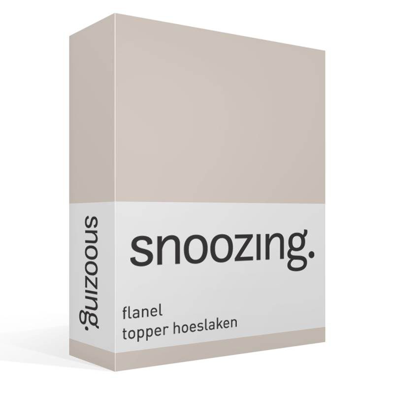 Snoozing flanel topper hoeslaken