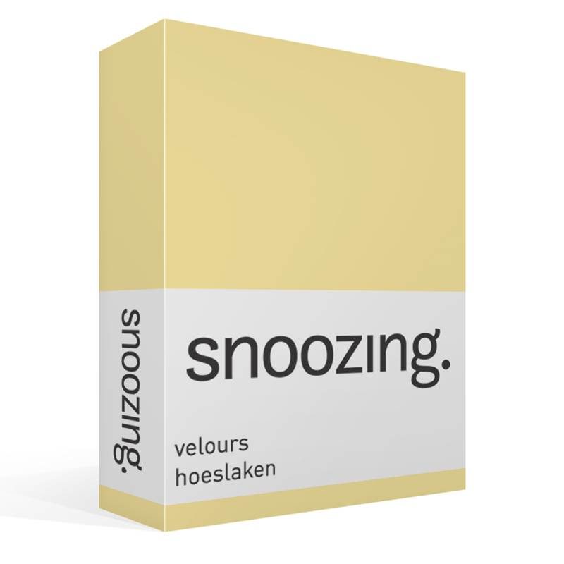Snoozing velours hoeslaken