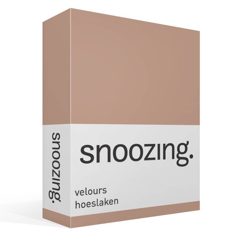 Snoozing velours hoeslaken