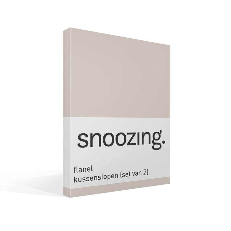 Snoozing flanel kussenslopen (set van 2)