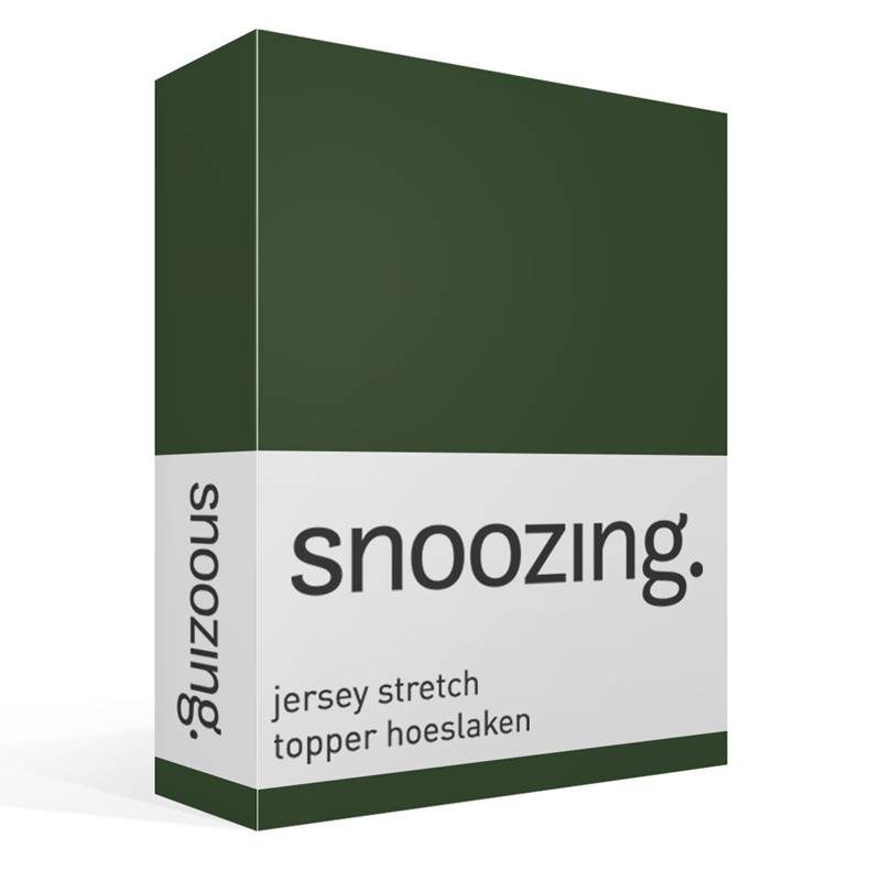 Snoozing jersey stretch topper hoeslaken