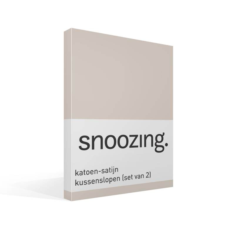 Snoozing katoen-satijn kussenslopen (set van 2)