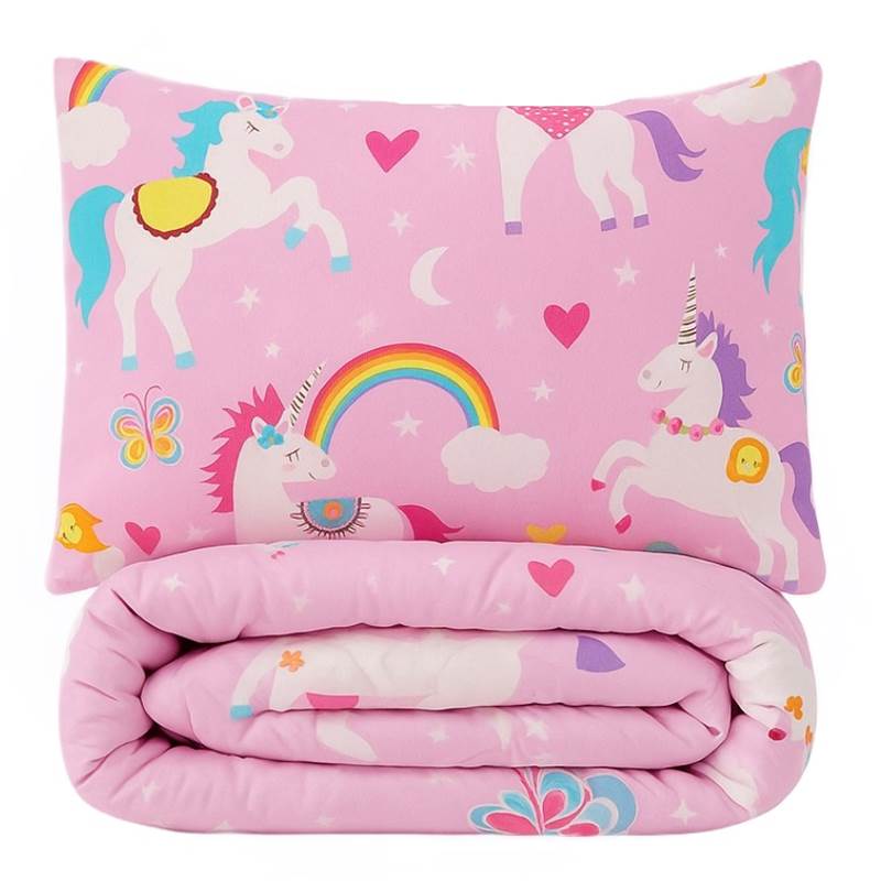 SimplyDream Unicorn Roze wasbaar dekbed