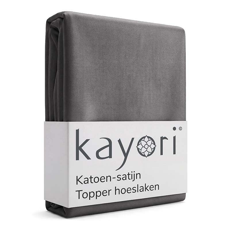 Kayori Saya katoen-satijn topper hoeslaken
