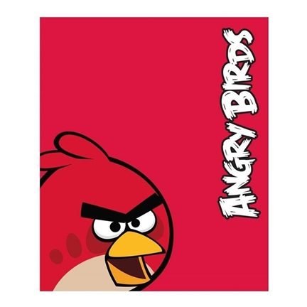 Angry Birds fleece plaid