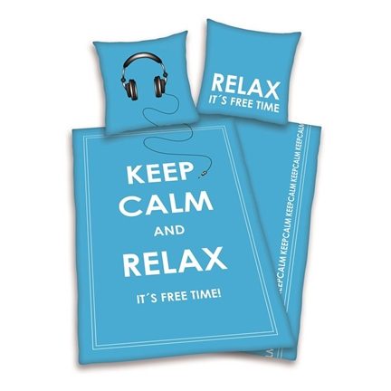 Keep Calm and Relax dekbedovertrek