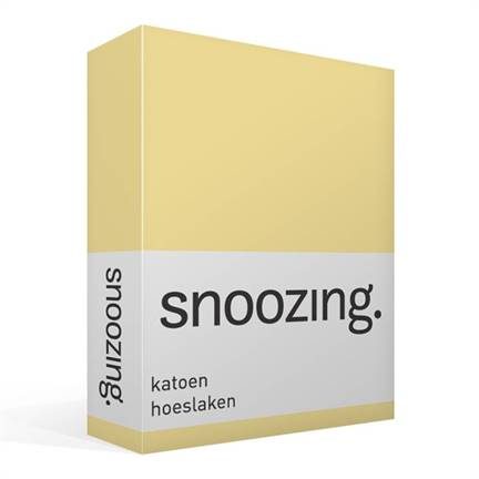 Snoozing katoen hoeslaken