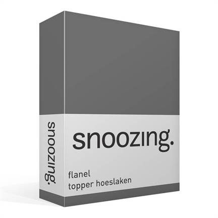 Snoozing flanel topper hoeslaken