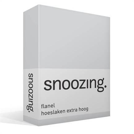 Snoozing flanel hoeslaken extra hoog