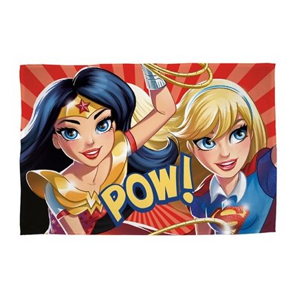 DC Superheroes Girls fleece plaid