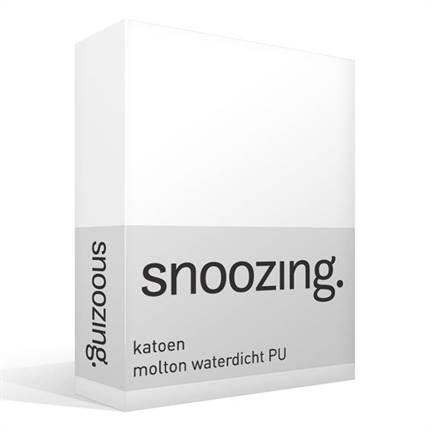 Snoozing katoen waterdicht PU molton hoeslaken extra hoog