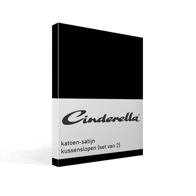 Cinderella katoen-satijn kussenslopen (set van 2)