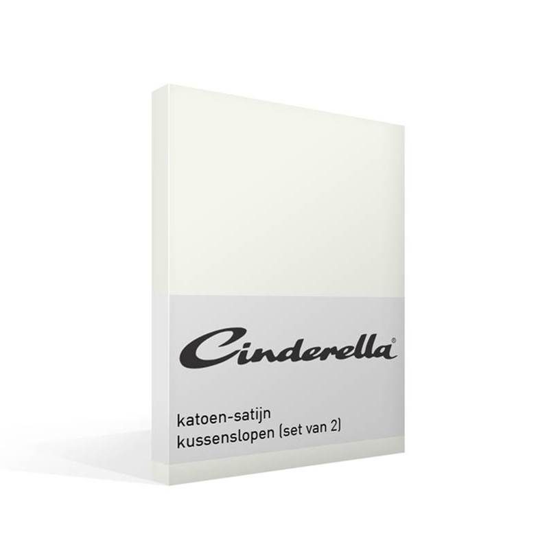 Cinderella katoen-satijn kussenslopen (set van 2)