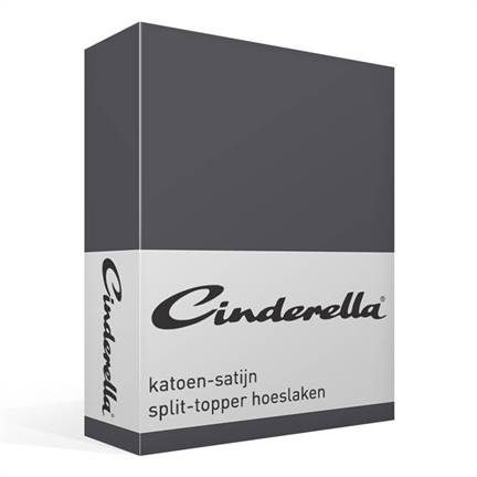 Cinderella katoen-satijn split-topper hoeslaken