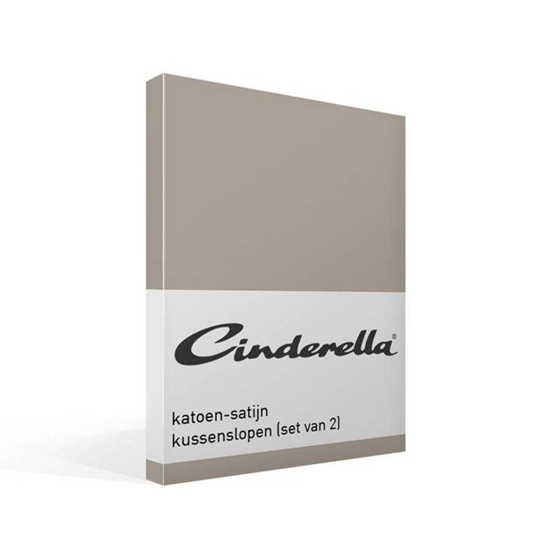 Cinderella katoen-satijn kussenslopen (set van 2)