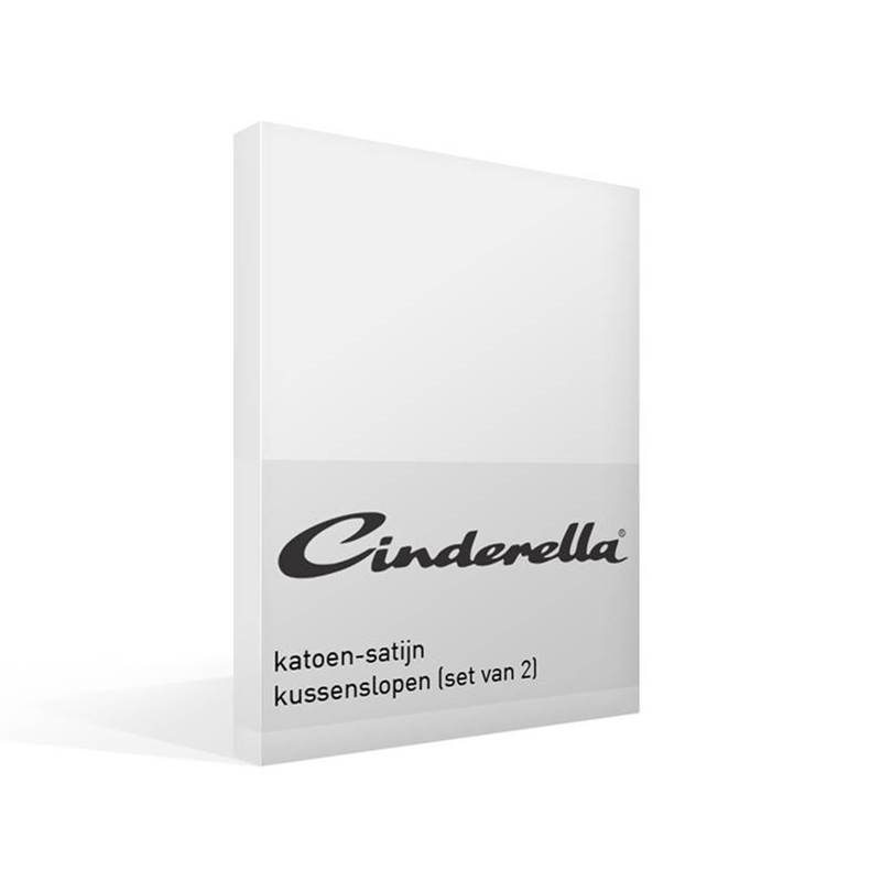 Cinderella katoen-satijn kussenslopen (set van 2)