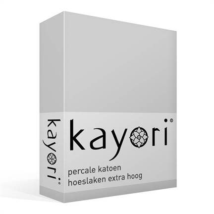 Kayori Shizu percale katoen hoeslaken extra hoog