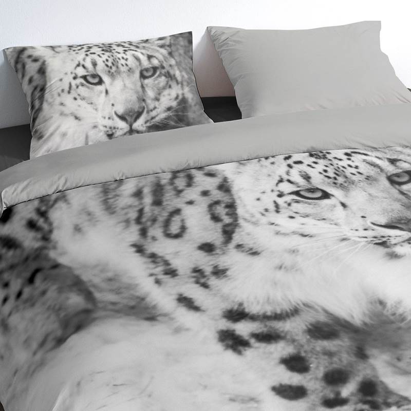Pure Snow Leopard dekbedovertrek
