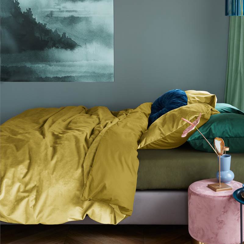 at home tender dekbedovertrek oker smulderstextiel be