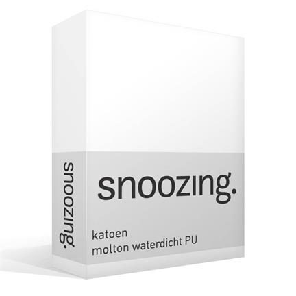 Snoozing katoen molton waterdicht PU topper hoeslaken - thumbnail_01