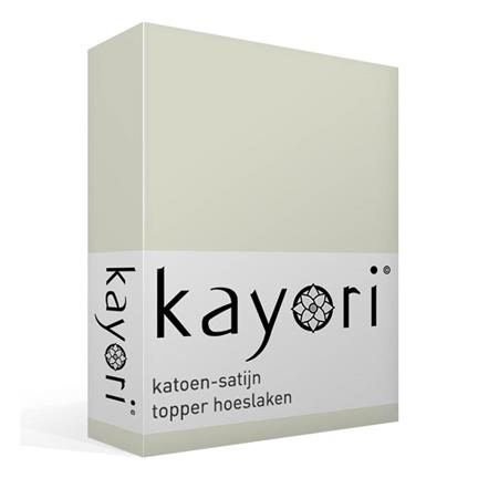 Kayori Edo katoen-satijn topper hoeslaken - thumbnail_01