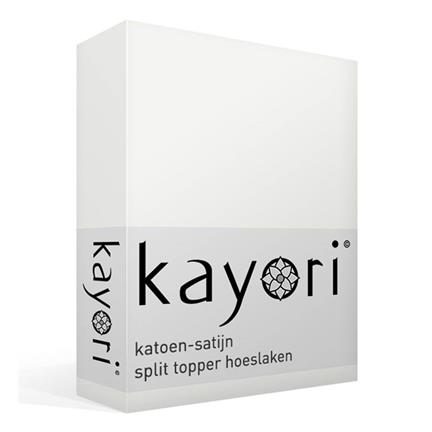 Kayori Edo katoen-satijn split-topper hoeslaken - thumbnail_01
