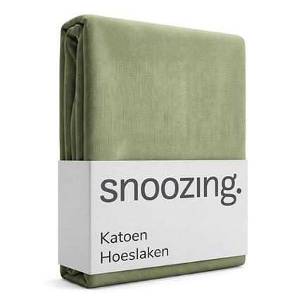 Snoozing katoen hoeslaken