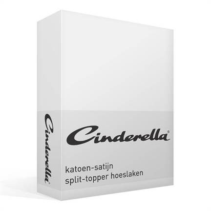 Cinderella satijn split-topper hoeslaken